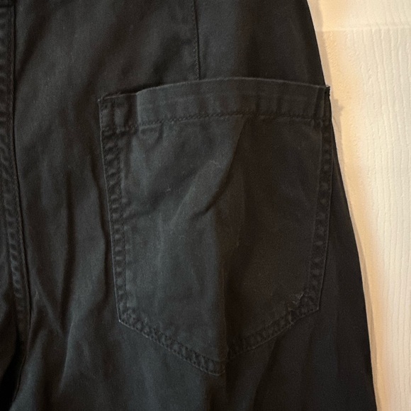 Pistola Tammy High Rise Black Trouser Pants Button Fly Baggy - Picture 5 of 7